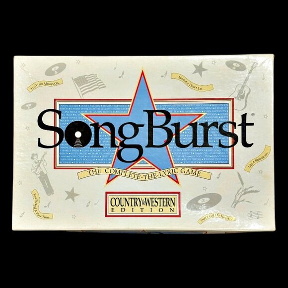 SONGBURST Country Western Edition Music Trivia Lyrics Game 1990s 1993 Hersch CO - Picture 2 of 6